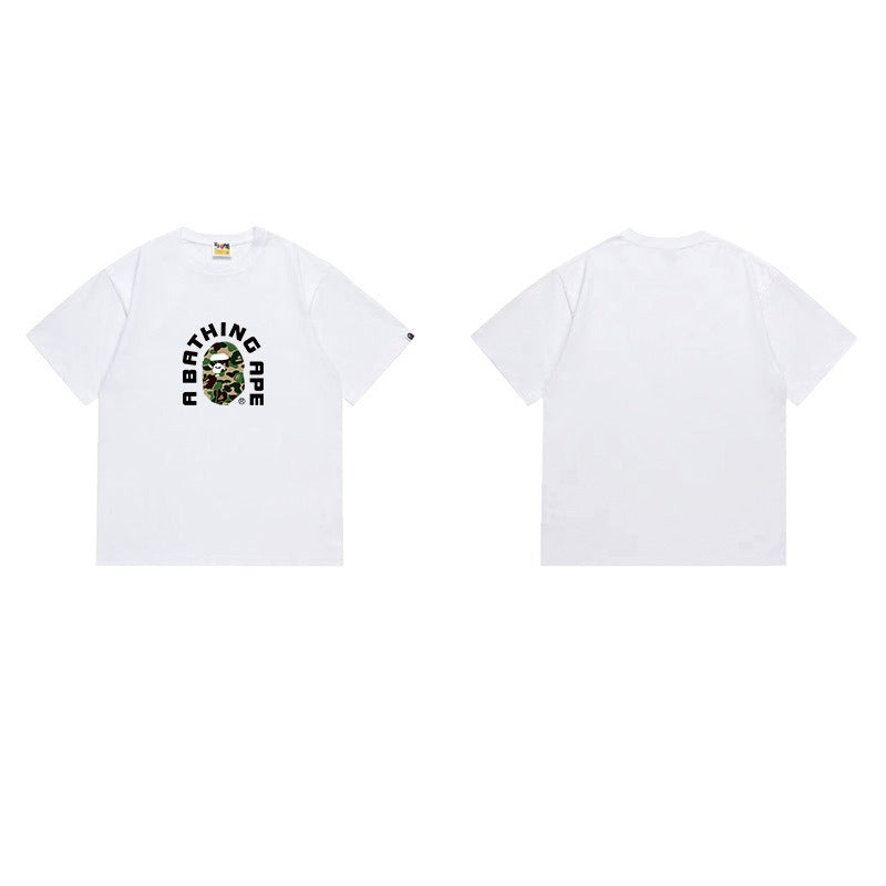 Bathing Shark and ape head print T Shirts NextBlock