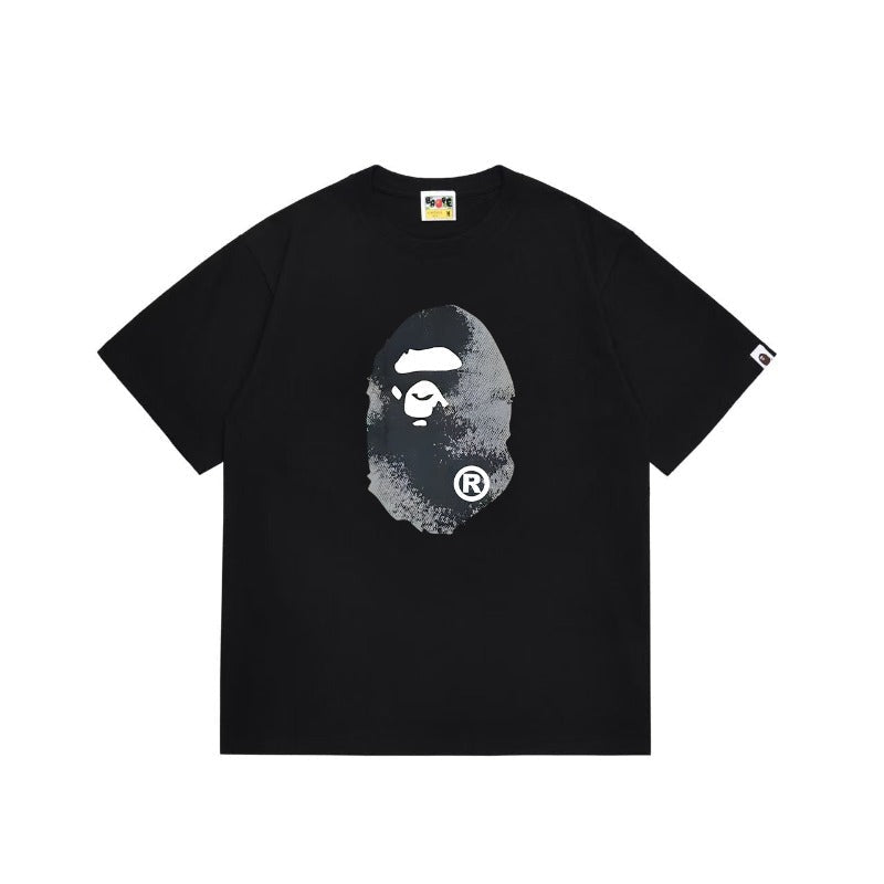 Bathing Shark and ape head print T Shirts NextBlock