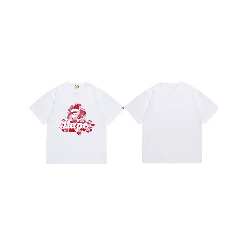 Bathing Shark and ape head print T Shirts NextBlock