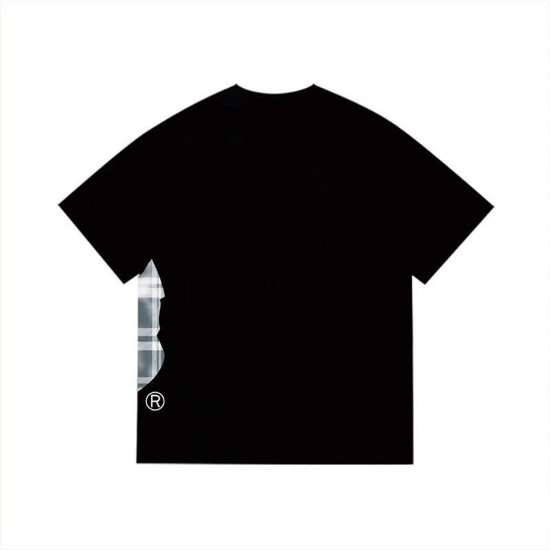 Bathing Shark and ape head print T Shirts NextBlock