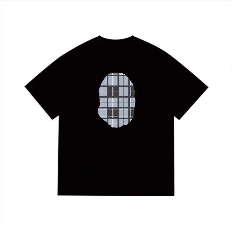 Bathing Shark and ape head print T Shirts NextBlock