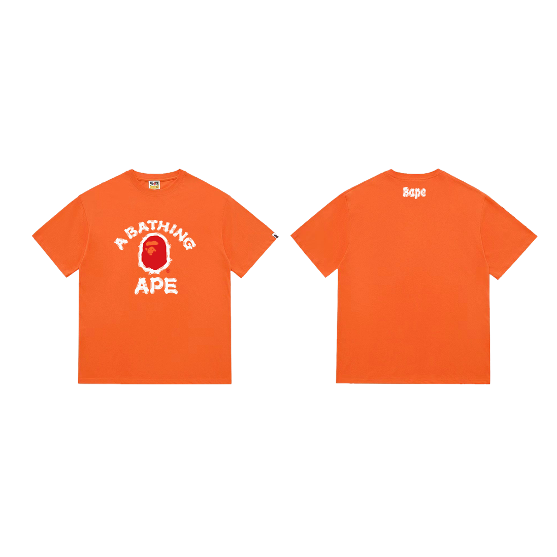 Bathing Shark and ape head print T-Shirt NextBlock