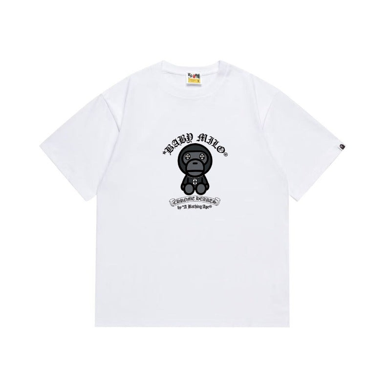 Bathing Shark and ape head print T Shirts NextBlock