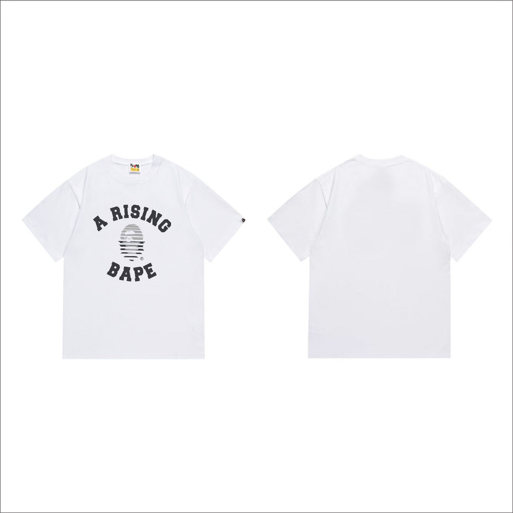 Bathing Shark and ape head print T-Shirt NextBlock