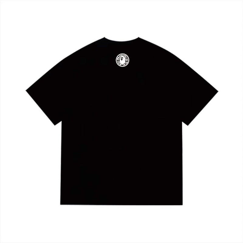 Bathing Shark and ape head print T Shirts NextBlock