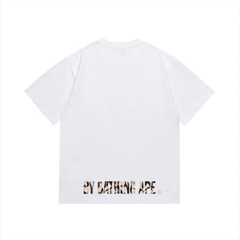 Bathing Shark and ape head print T Shirts NextBlock