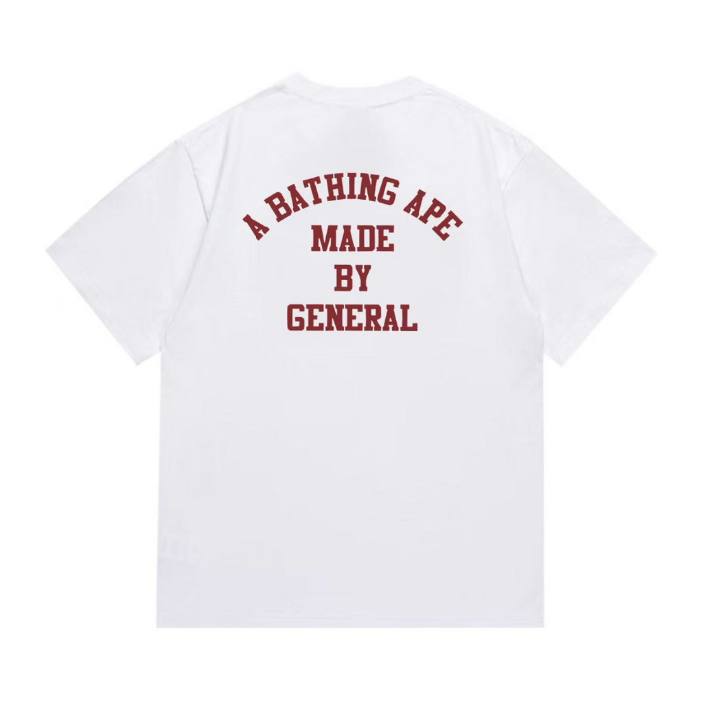 Bathing Shark and ape head print T-Shirt NextBlock