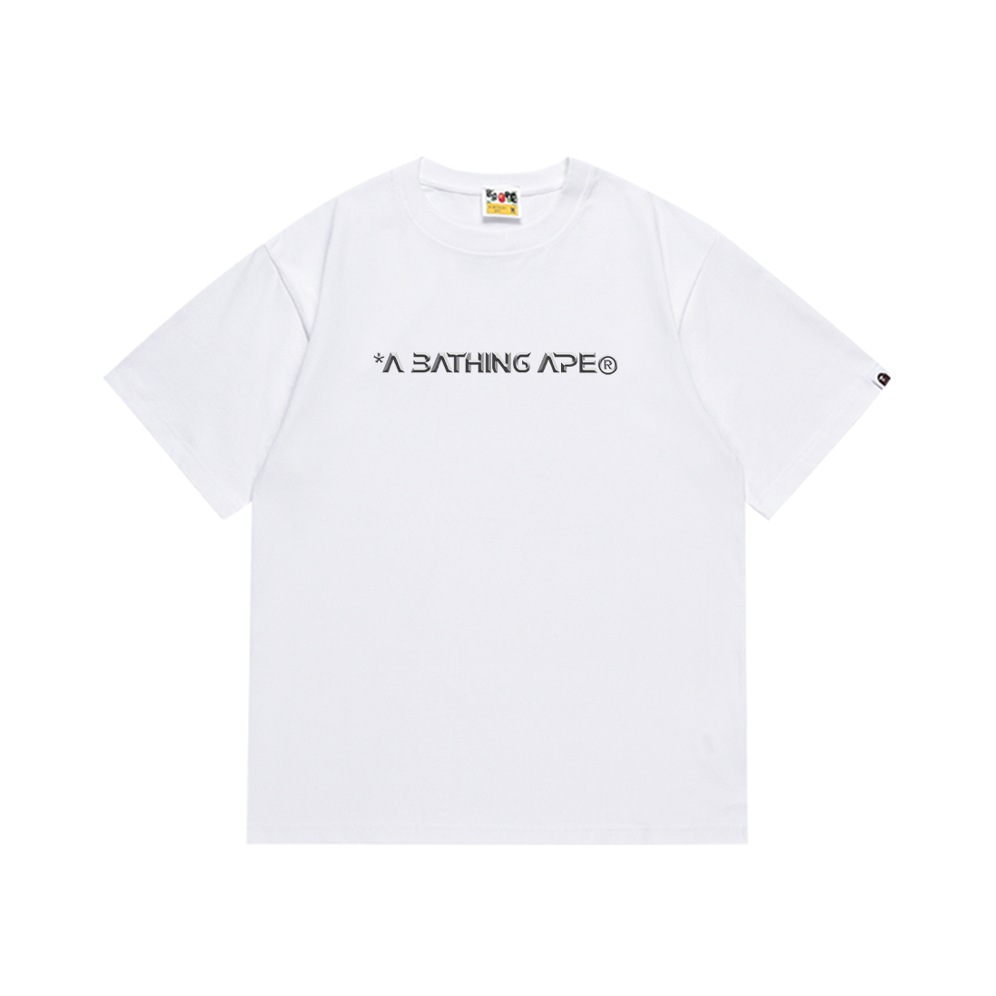 Bathing Shark and ape head print T-Shirt NextBlock