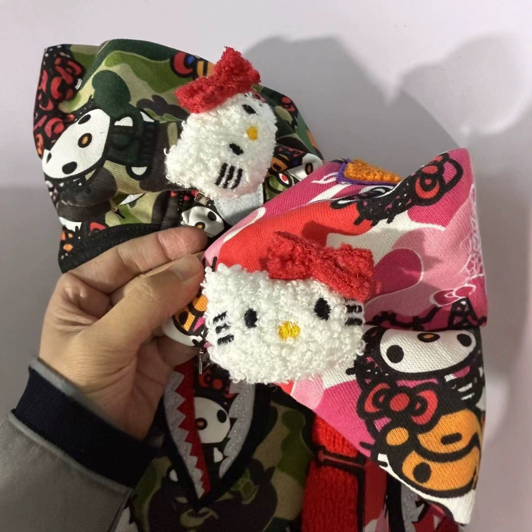 Bathing Shark and ape head print hoode BAPE shark full print hello kitty casual NextBlock