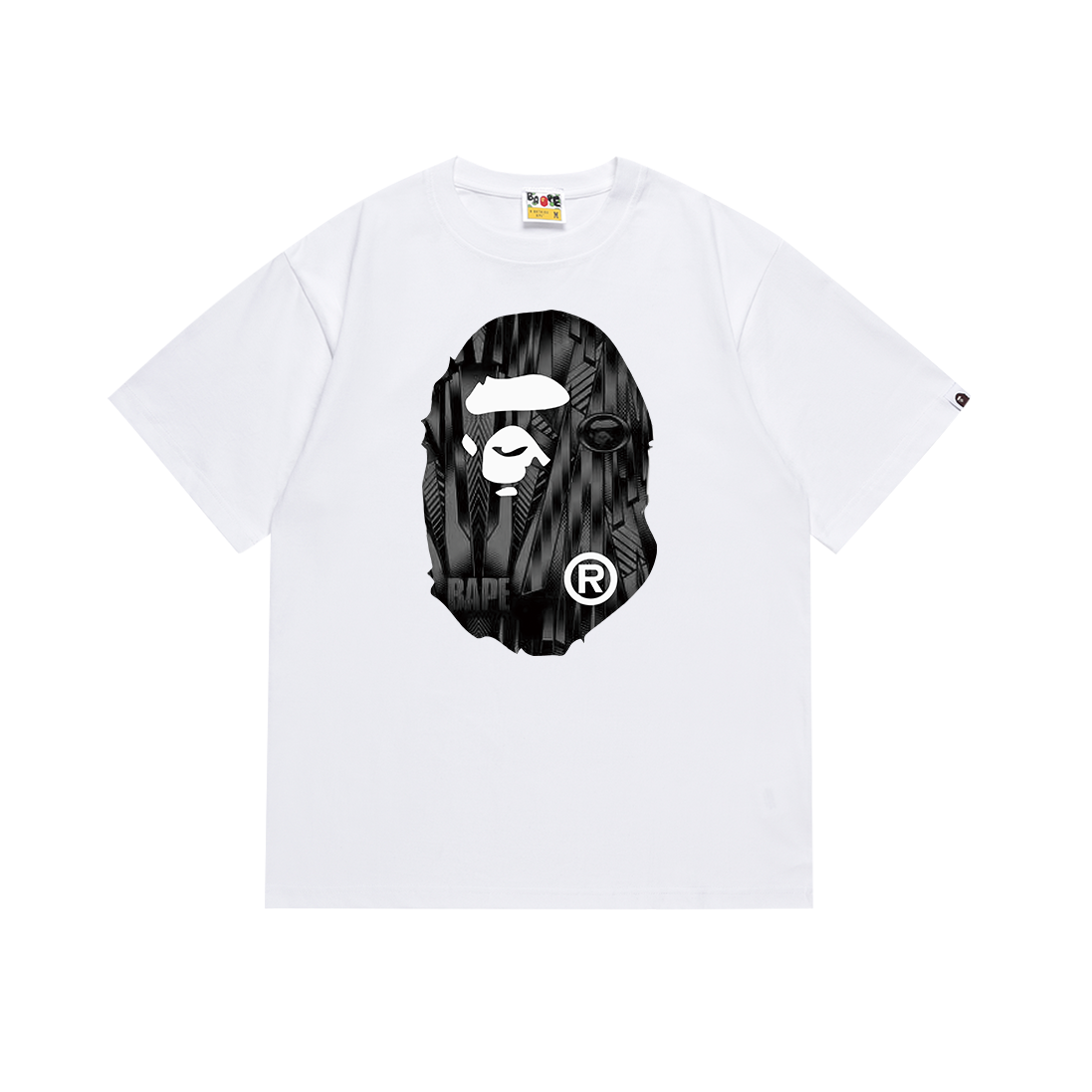 Bathing Shark and ape head print T Shirts NextBlock