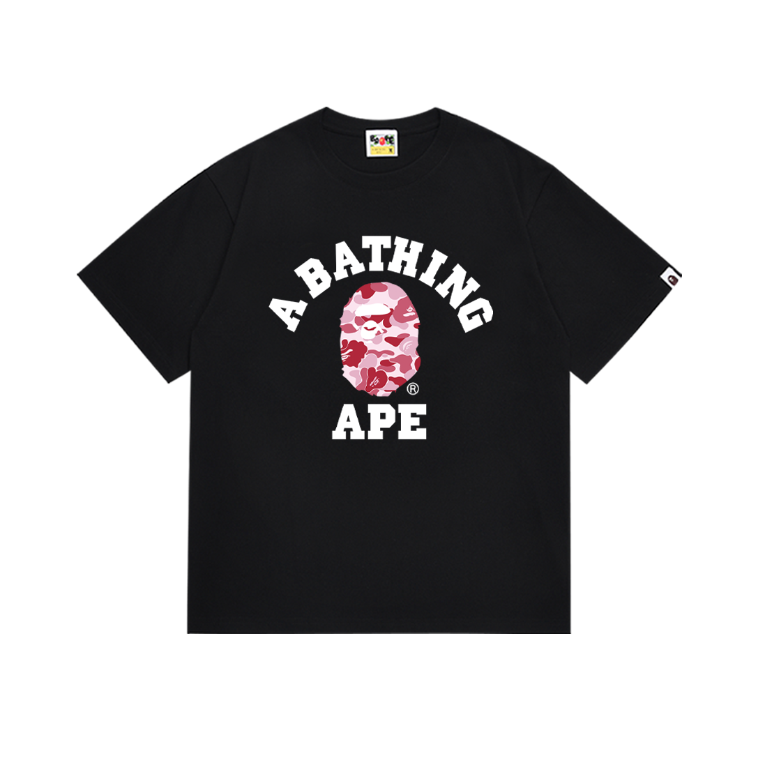 Bathing Shark and ape head print T-Shirt NextBlock
