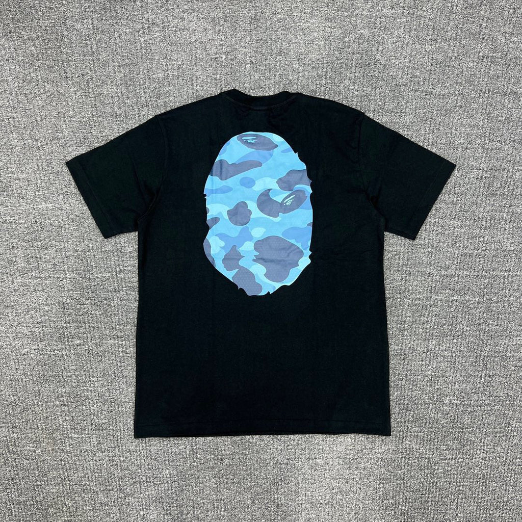 Bathing Shark and ape head print T-Shirt NextBlock