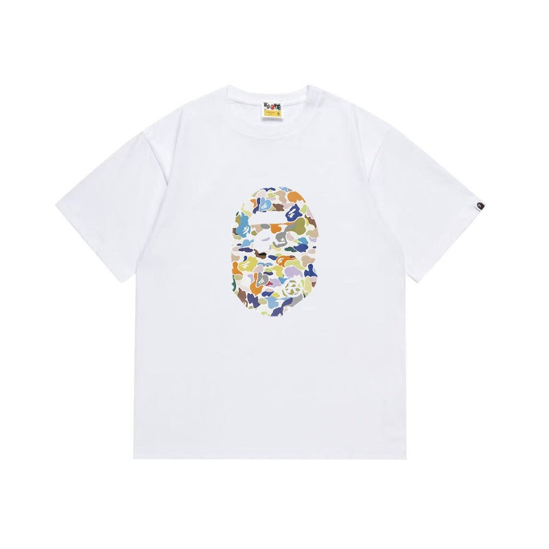 Bathing Shark and ape head print T Shirts NextBlock