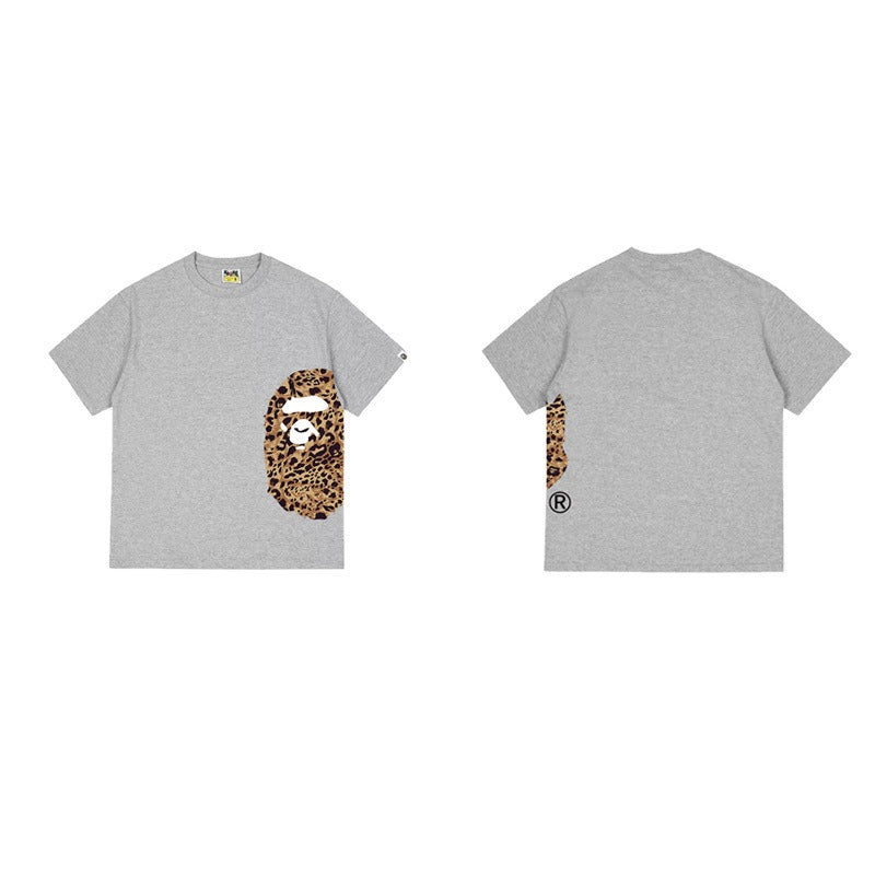 Bathing Shark and ape head print T Shirts NextBlock