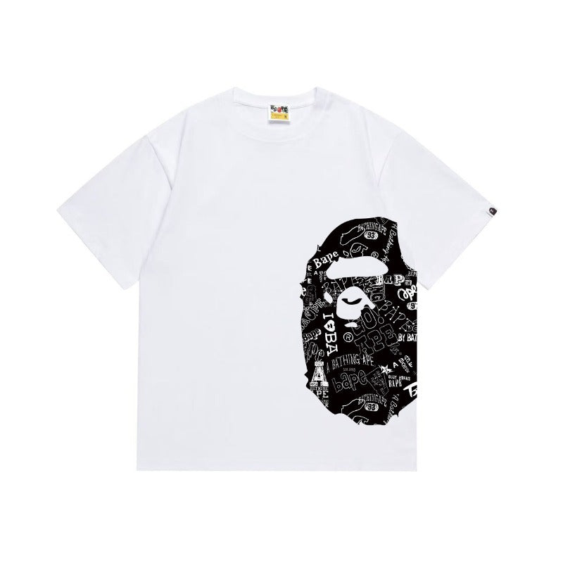 Bathing Shark and ape head print T Shirts NextBlock