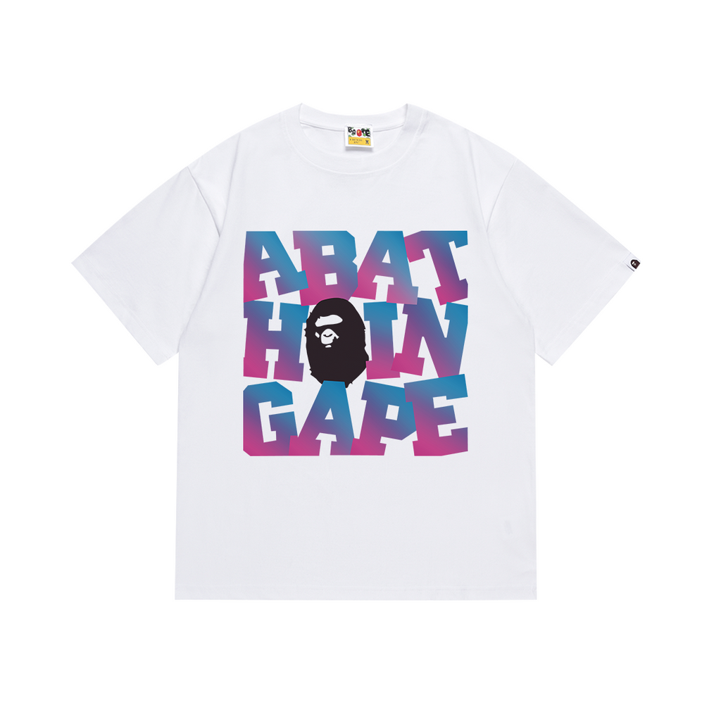 Bathing Shark and ape head print T Shirts NextBlock