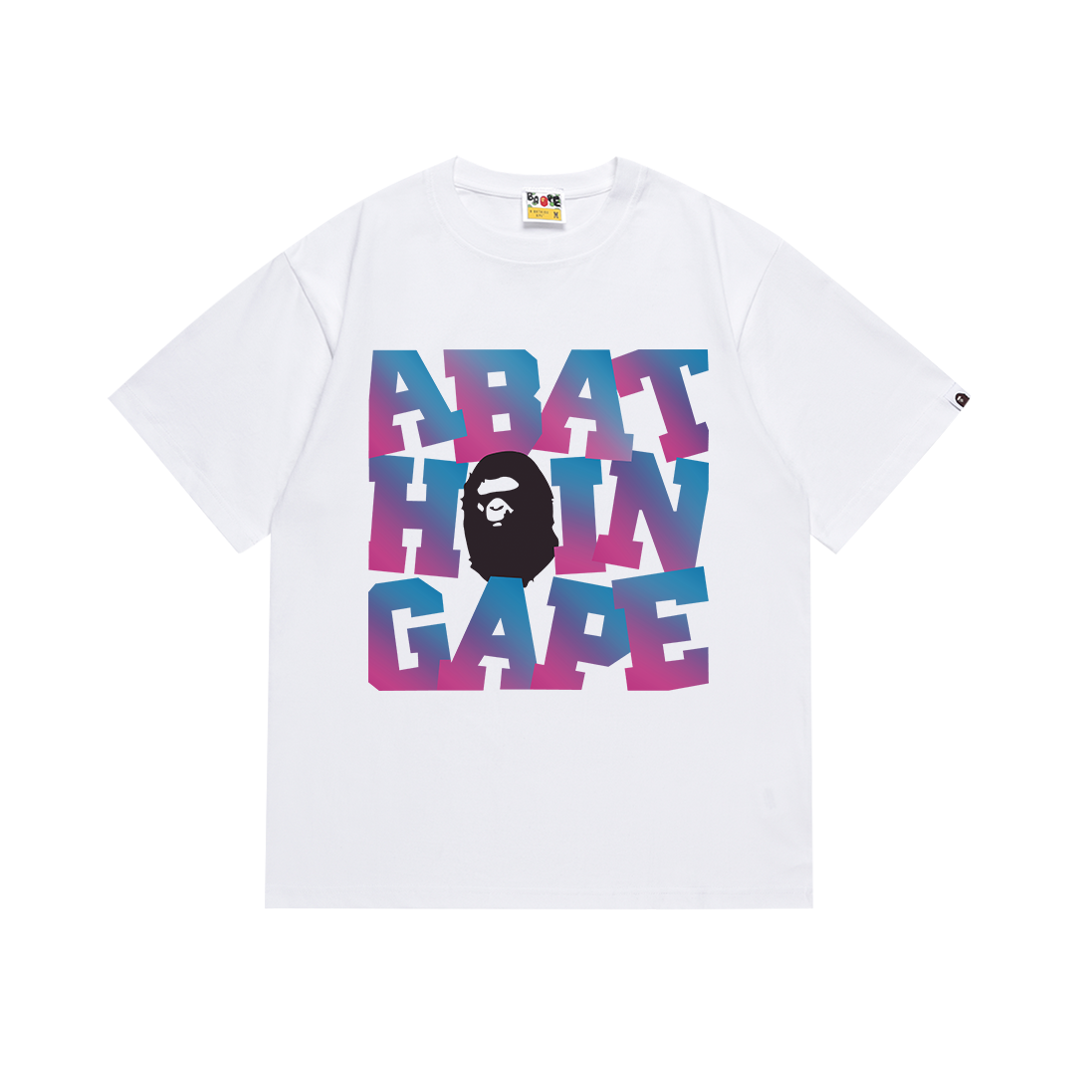 Bathing Shark and ape head print T Shirts NextBlock