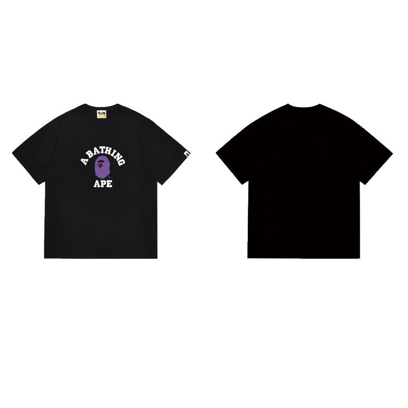 Bathing Shark and ape head print T Shirts NextBlock