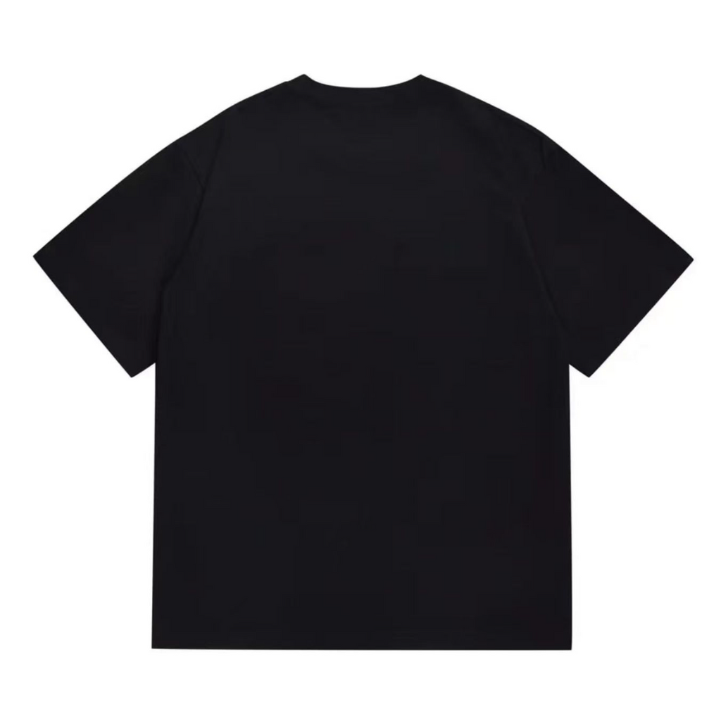 Bathing Shark and ape head print T-Shirt NextBlock