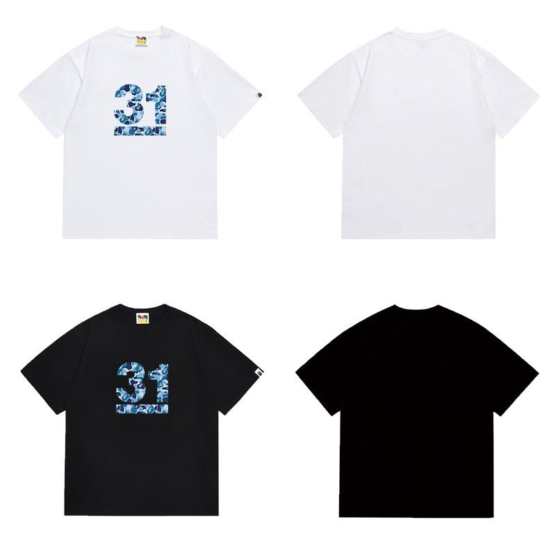 Bathing Shark and ape head print T Shirts NextBlock