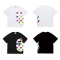 Bathing Shark and ape head print T Shirts NextBlock