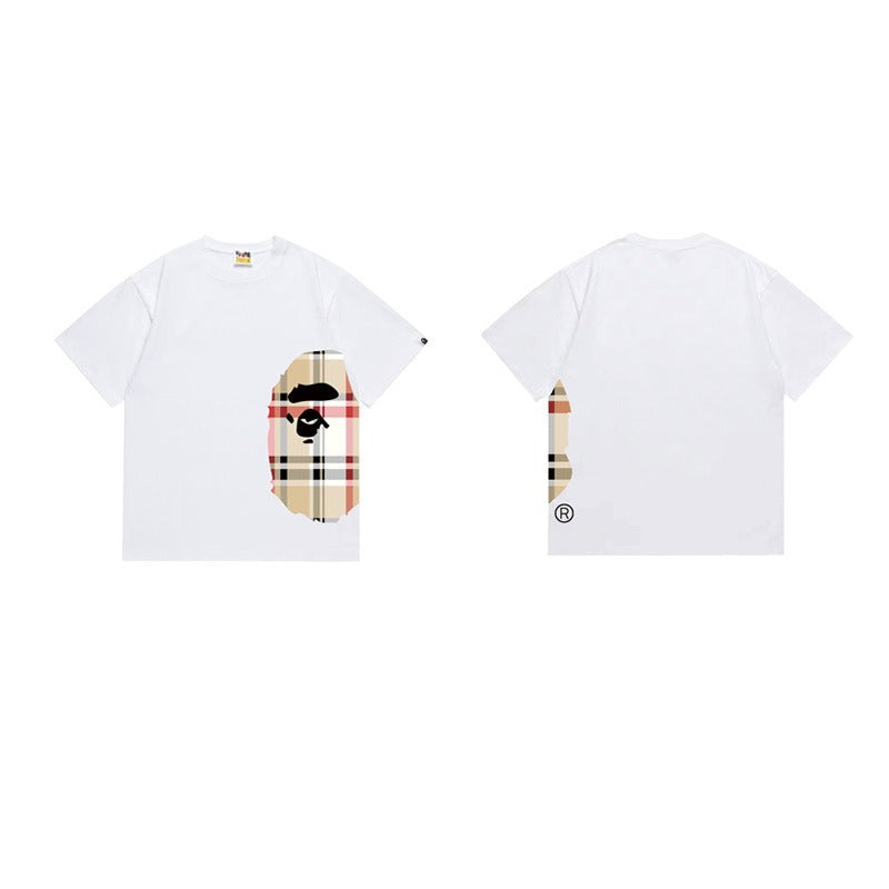 Bathing Shark and ape head print T Shirts NextBlock