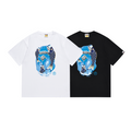 Bathing Shark and ape head print T Shirts NextBlock