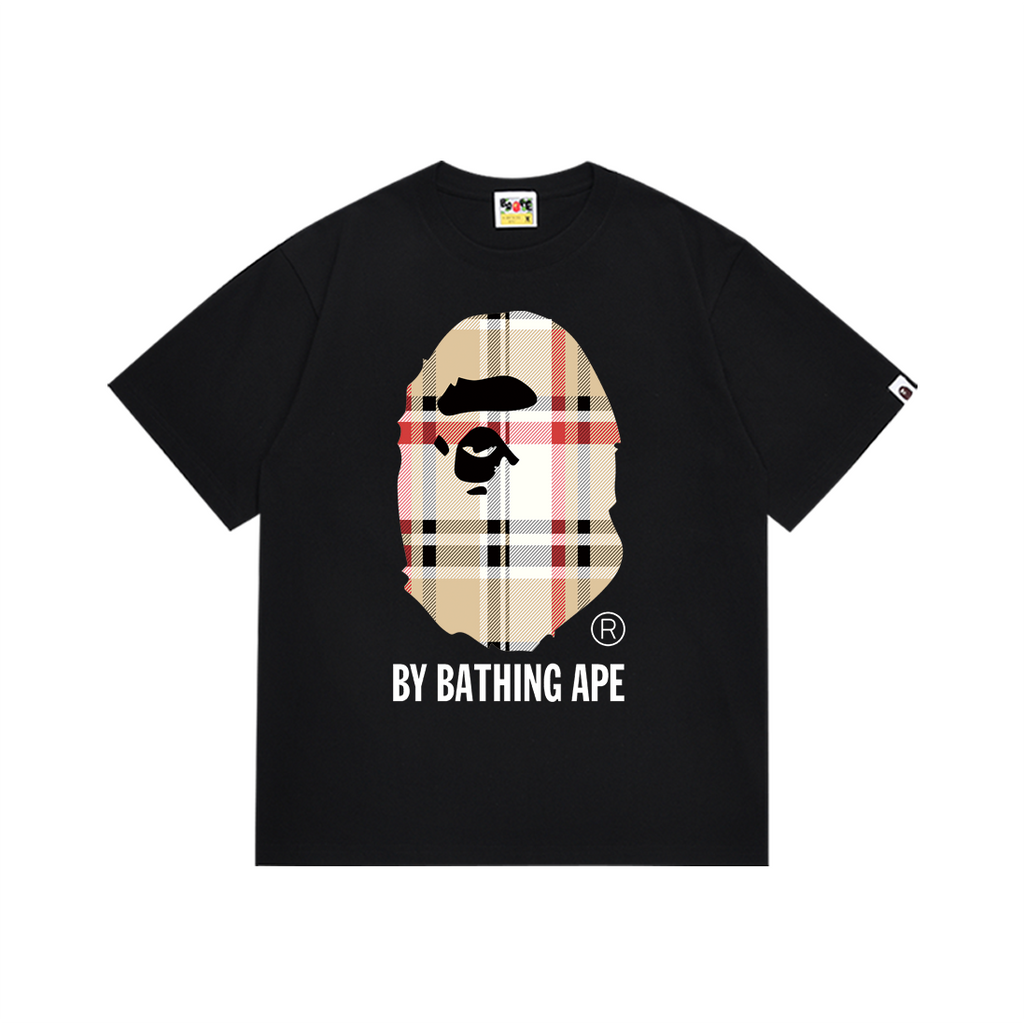 Bathing Shark and ape head print T-Shirt NextBlock