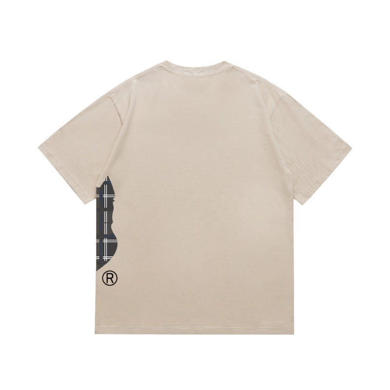 Bathing Shark and ape head print T Shirts NextBlock
