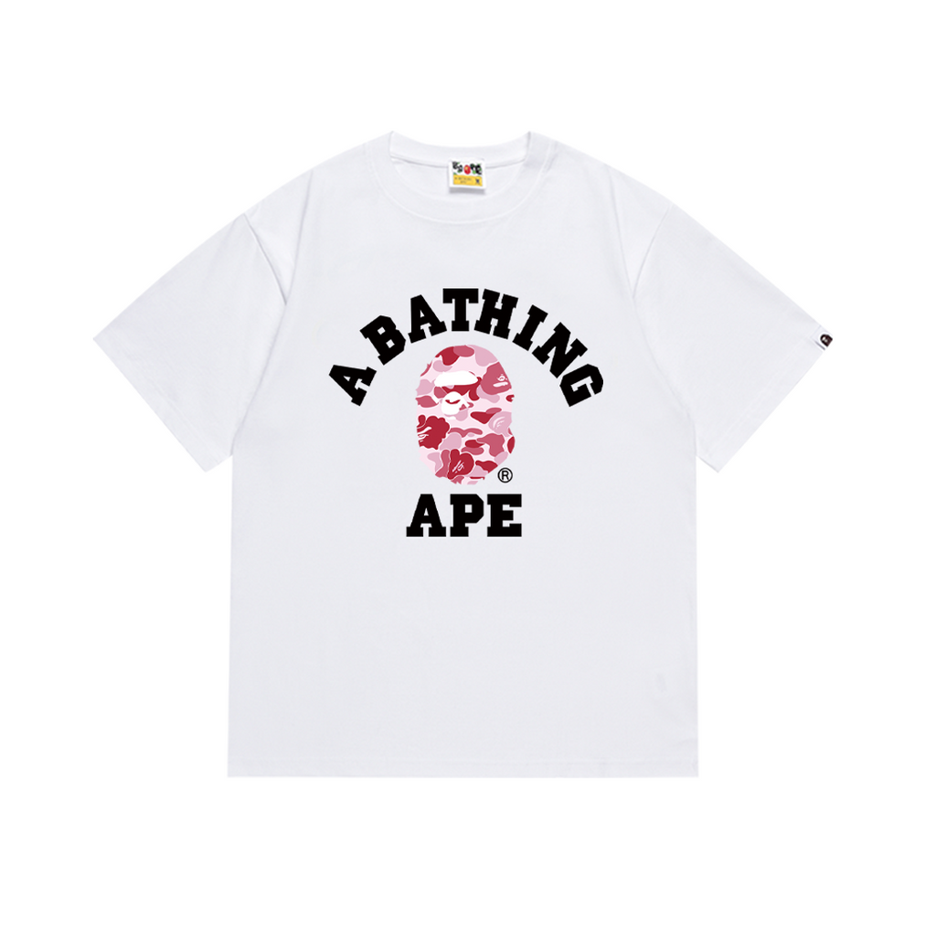 Bathing Shark and ape head print T-Shirt NextBlock