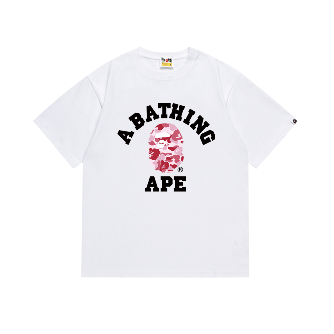 Bathing Shark and ape head print T-Shirt NextBlock