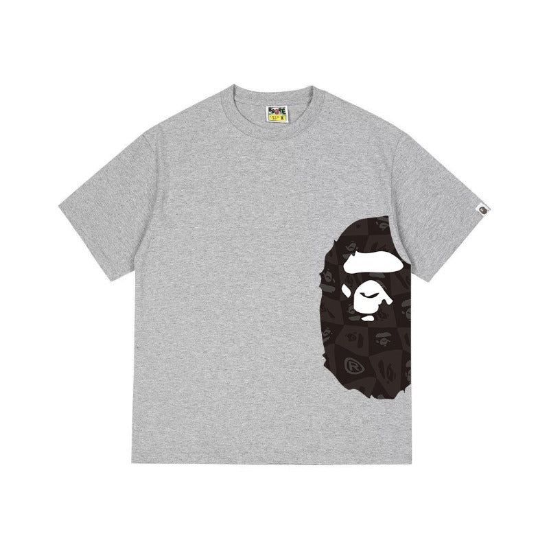 Bathing Shark and ape head print T Shirts NextBlock