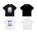 Bathing Shark and ape head print T Shirts NextBlock