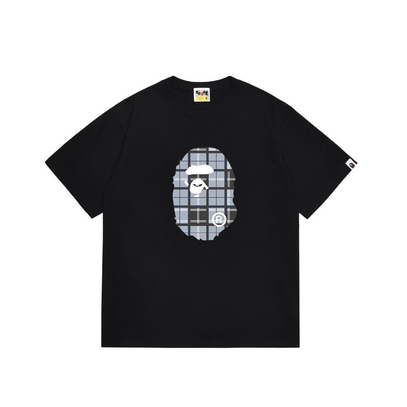 Bathing Shark and ape head print T Shirts NextBlock