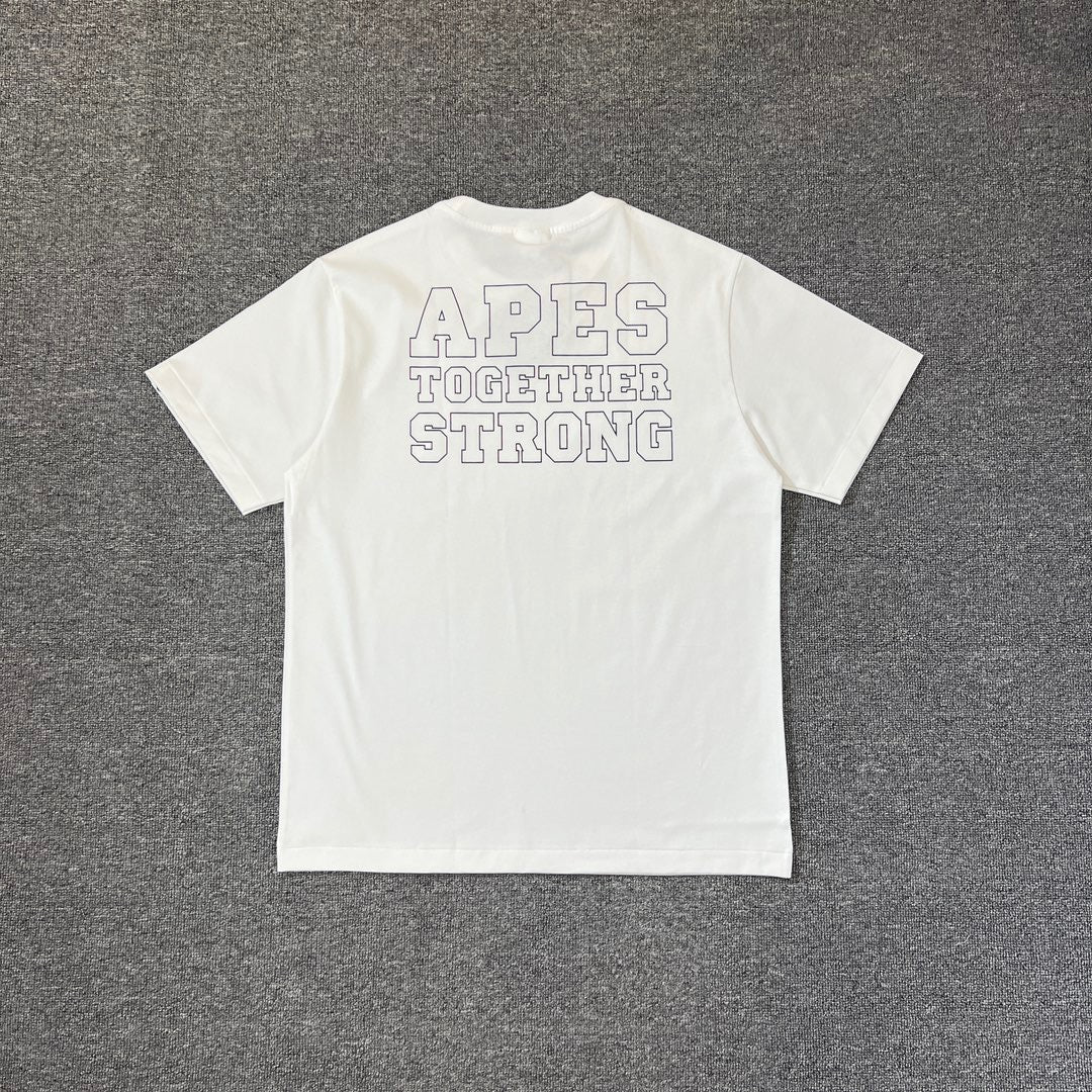 Bathing Shark and ape head print T-Shirt NextBlock