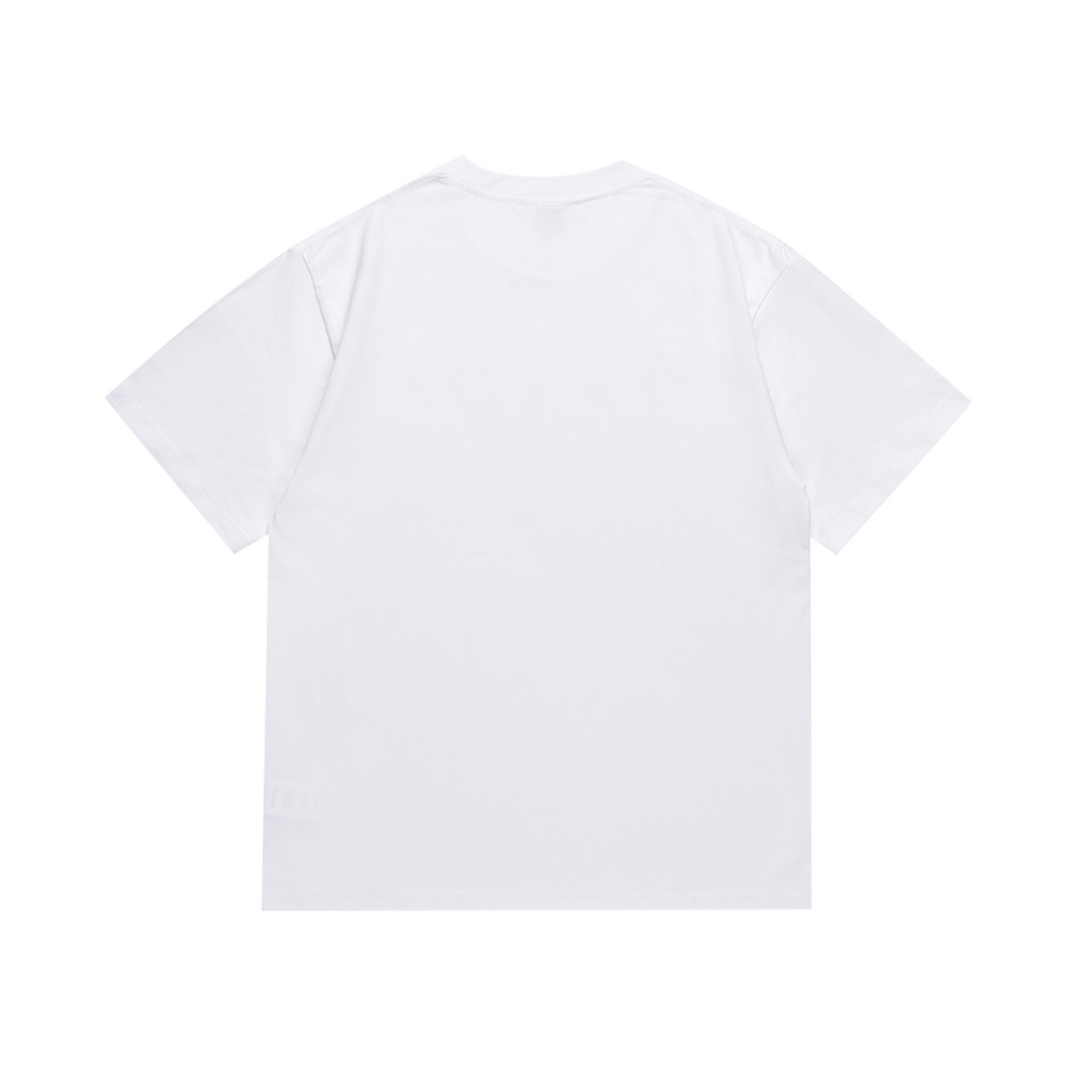 Bathing Shark and ape head print T-Shirt NextBlock