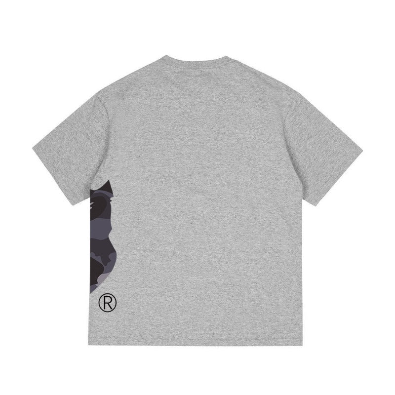 Bathing Shark and ape head print T Shirts NextBlock
