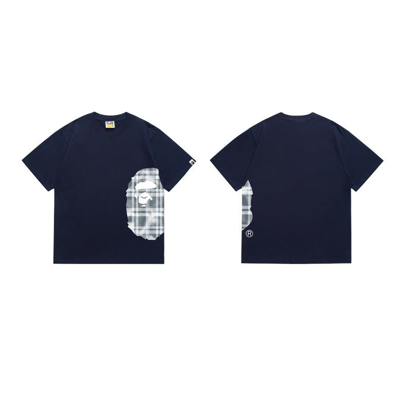 Bathing Shark and ape head print T Shirts NextBlock