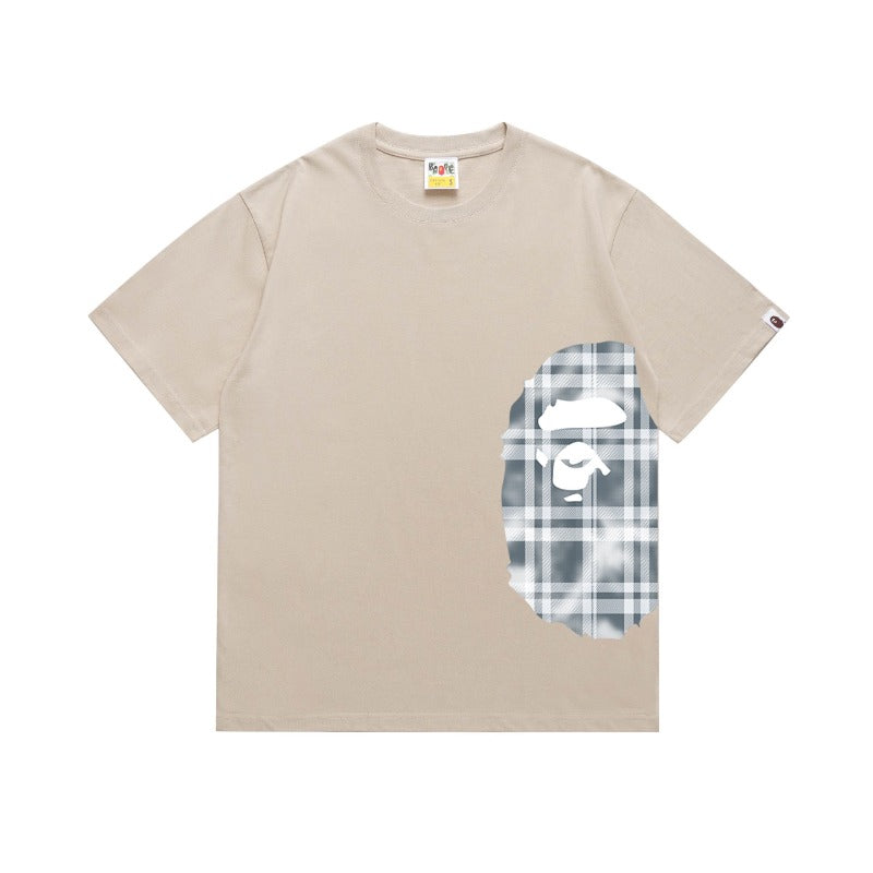 Bathing Shark and ape head print T Shirts NextBlock