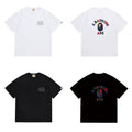 Bathing Shark and ape head print T Shirts NextBlock