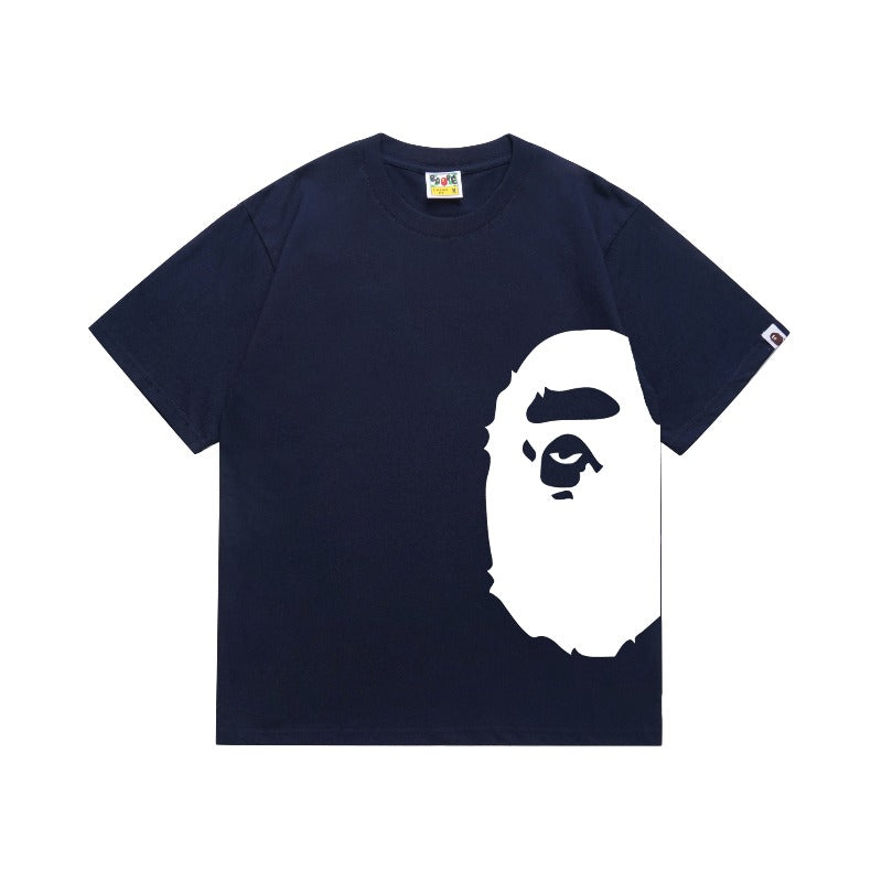 Bathing Shark and ape head print T Shirts NextBlock