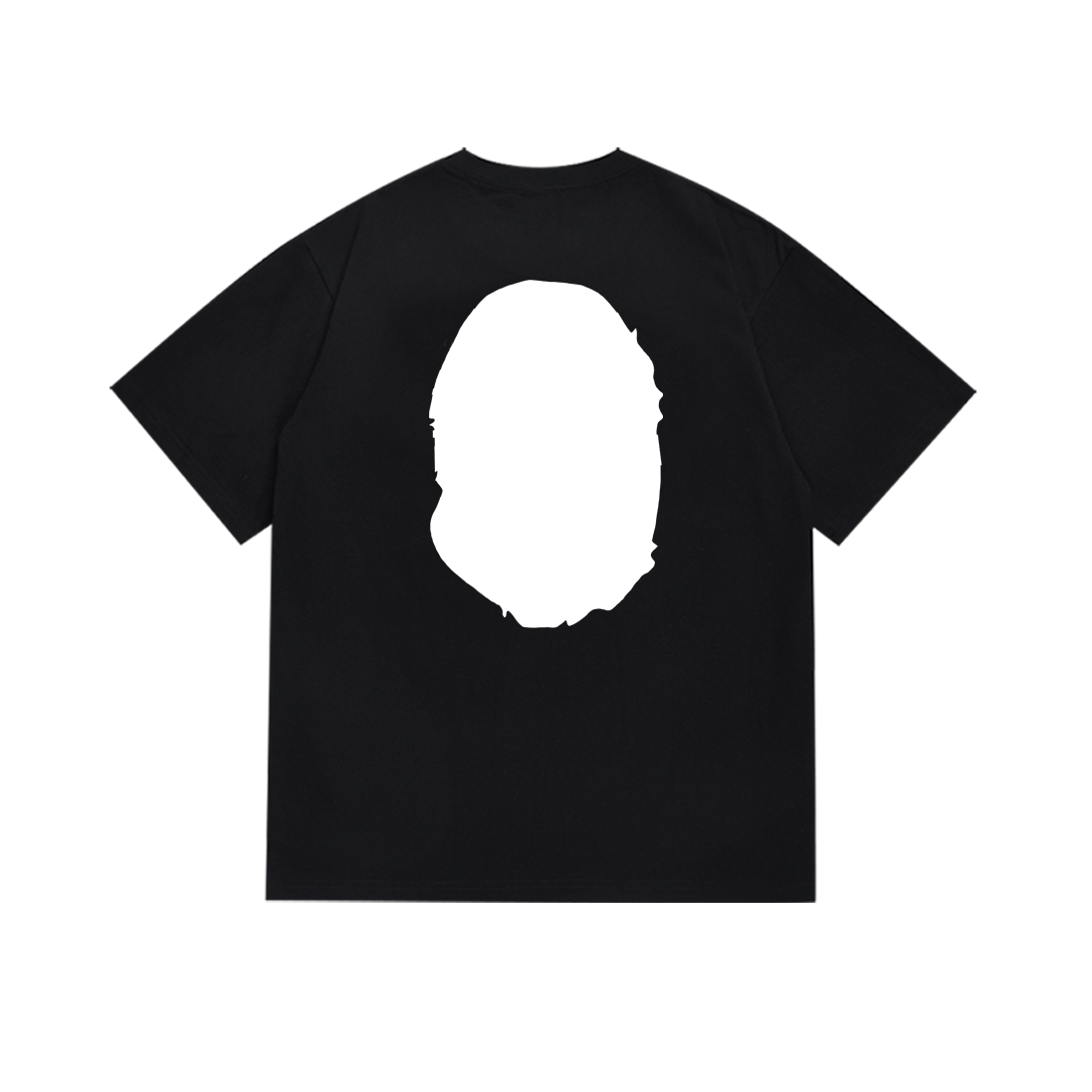 Bathing Shark and ape head print T-Shirt NextBlock