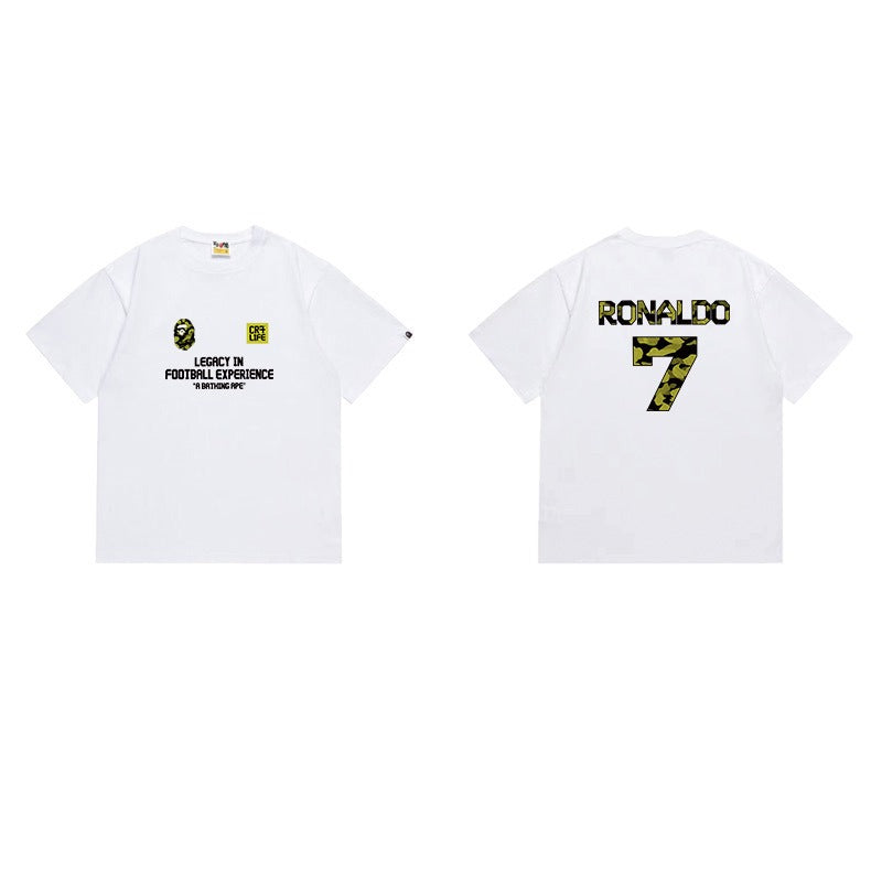 Bathing Shark and ape head print T Shirts NextBlock