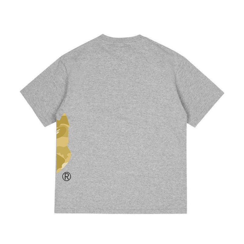 Bathing Shark and ape head print T Shirts NextBlock