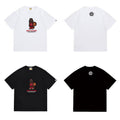 Bathing Shark and ape head print T Shirts NextBlock