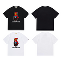Bathing Shark and ape head print T-Shirt NextBlock