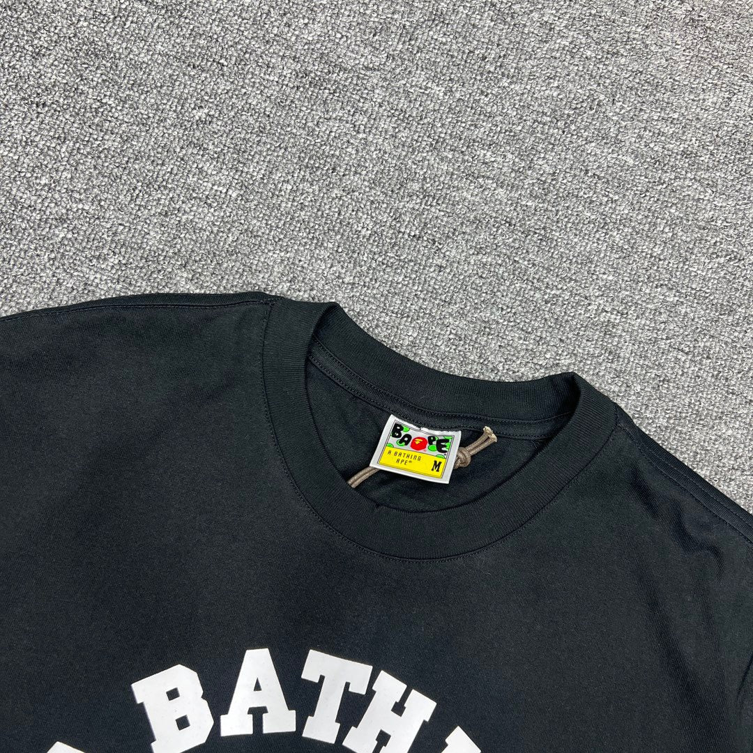 Bathing Shark and ape head print T-Shirt NextBlock