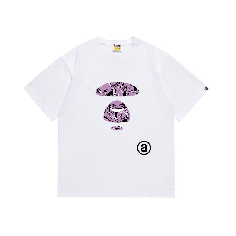 Bathing Shark and ape head print T Shirts NextBlock