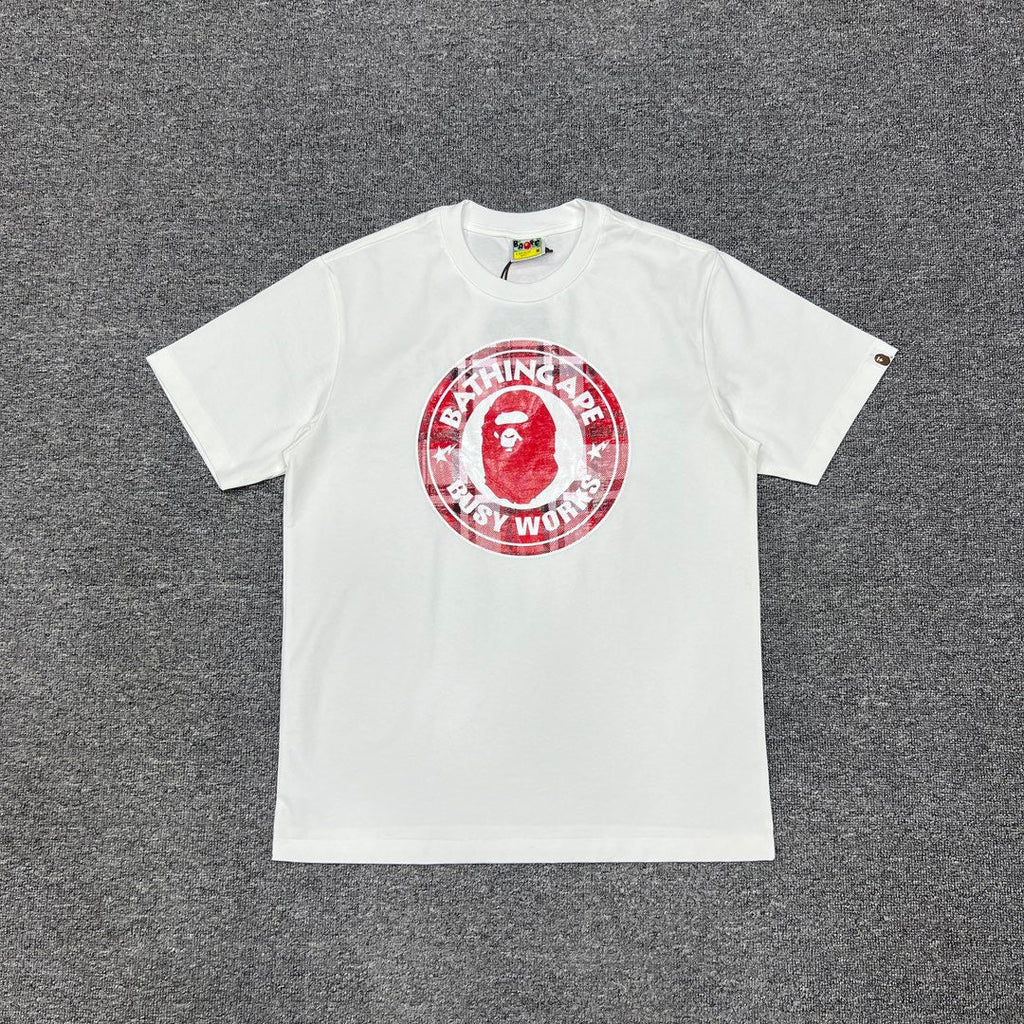 Bathing Shark and ape head print T-Shirt NextBlock