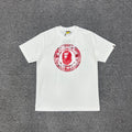 Bathing Shark and ape head print T-Shirt NextBlock